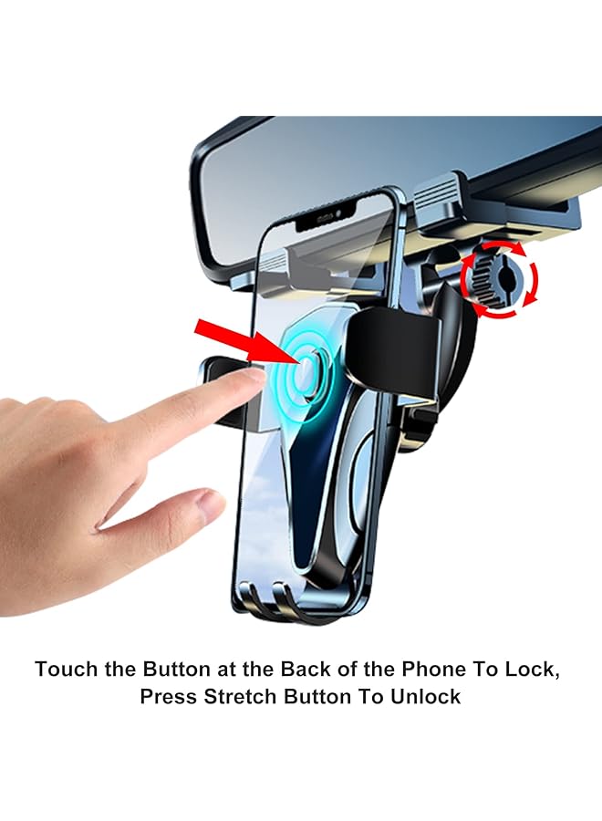 SYOSI Retractable Car Phone Holder Rear View Mirror Accessories, Multifunctional Rear View Mirror Phoneholder, Adjustable Phone Holder,Compatible With All Smart Phones - Image 2