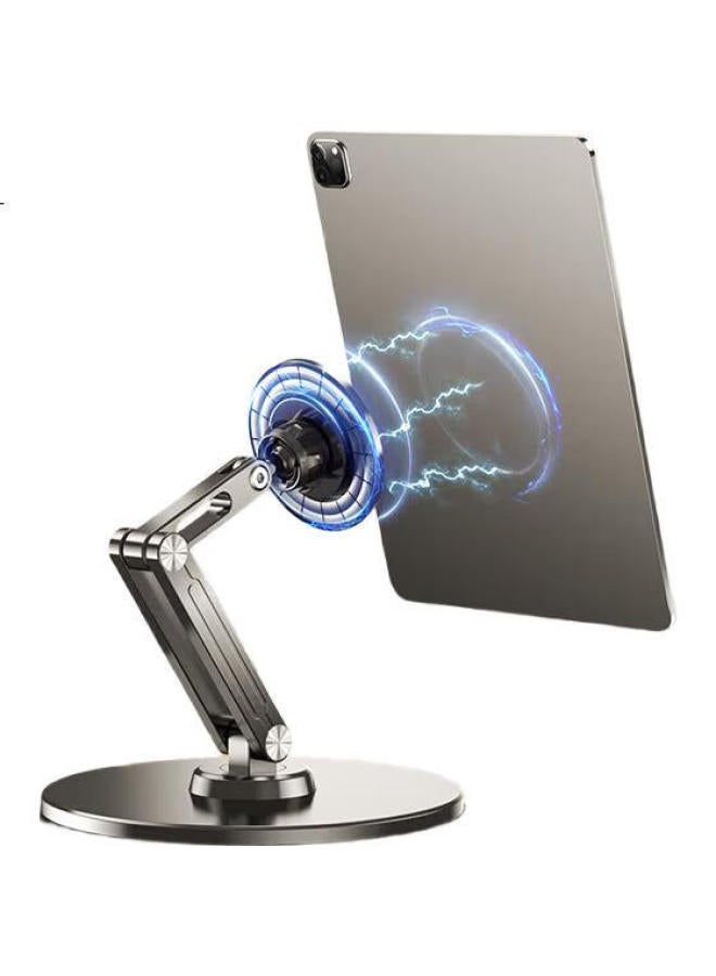samtogo Shuotu Tablet Stand, Ipad Computer Magnetic Phone Holder, Desktop Bedside Stand, For Pubg, Lazy Person'S Tv Binge-Watching, Douyin, 360-Degree Rotation, Height Adjustable, Foldable Support Bracket - Image 1