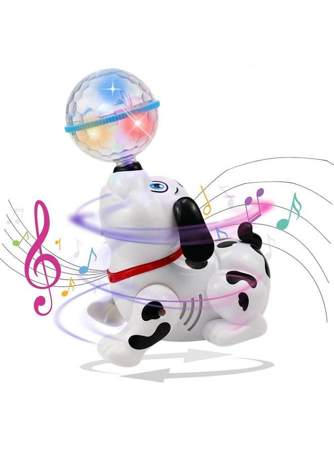 PARTEET Dancing Dog Toy Musical Sound Flashing Lights 360° Rotating Puppy Walking, Singing Toy for Kids Boys Girls - Image 1