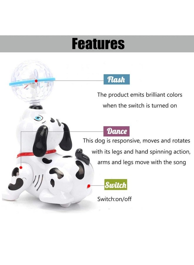 PARTEET Dancing Dog Toy Musical Sound Flashing Lights 360° Rotating Puppy Walking, Singing Toy for Kids Boys Girls - Image 2