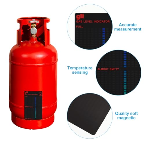 Oudain 2 Pieces Magnetic Gas Level Indicator Reusable Propane Fuel Level Indicators Propane Tank Gauge for Home Kitchen Tool Outdoor Barbecues, Camping - Image 3