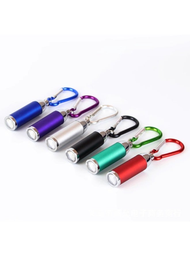 Mini Small Pull Tube Telescopic Zoom Small Flashlight Mountaineering Buckle Small Strong Light Promotional Gifts Electronic Flashlight Wholesale-Color:Silver  - Image 2