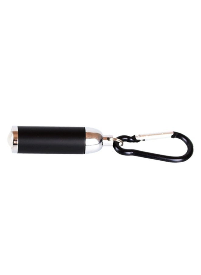 Mini Small Pull Tube Telescopic Zoom Small Flashlight Mountaineering Buckle Small Strong Light Promotional Gifts Electronic Flashlight Wholesale-Color:Silver  - Image 4