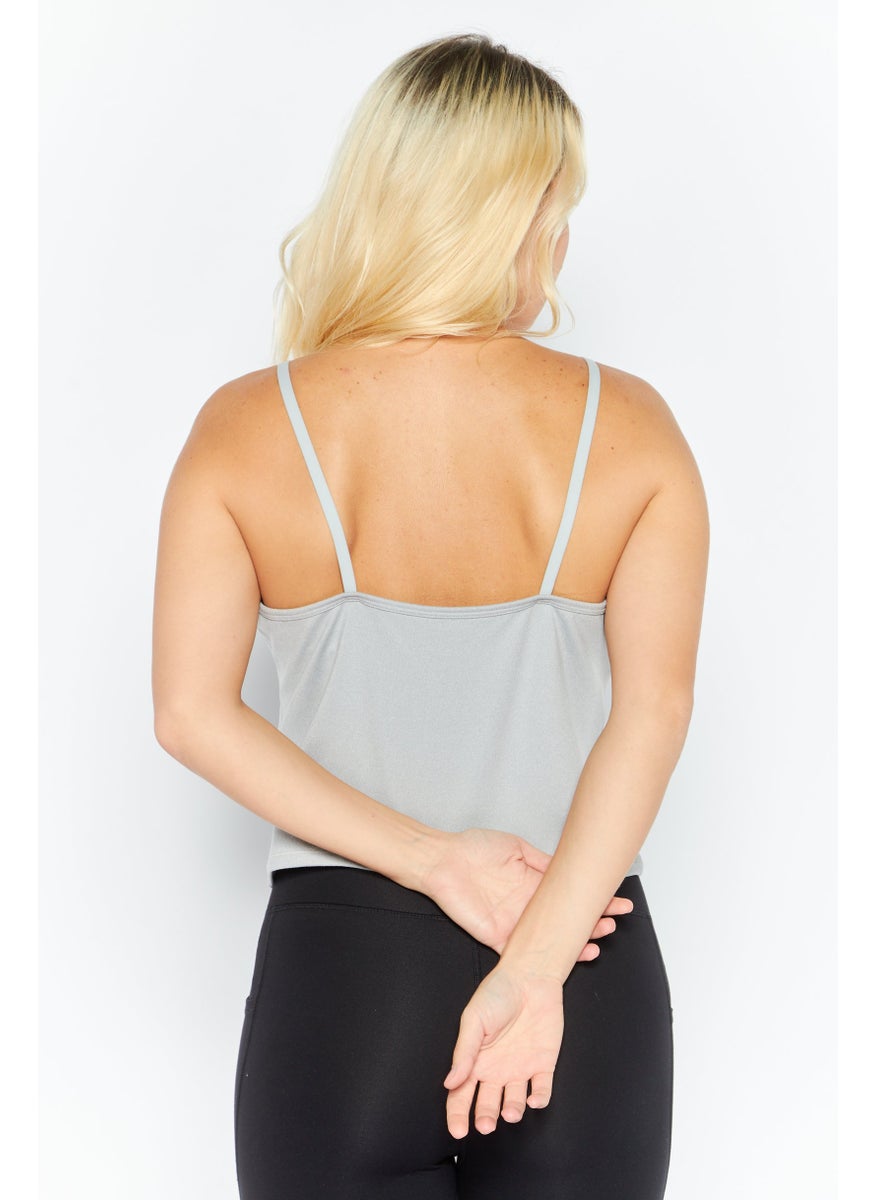 PUMA Women Sportswear Fit Sleeveless Training Top, Grey  - Image 4