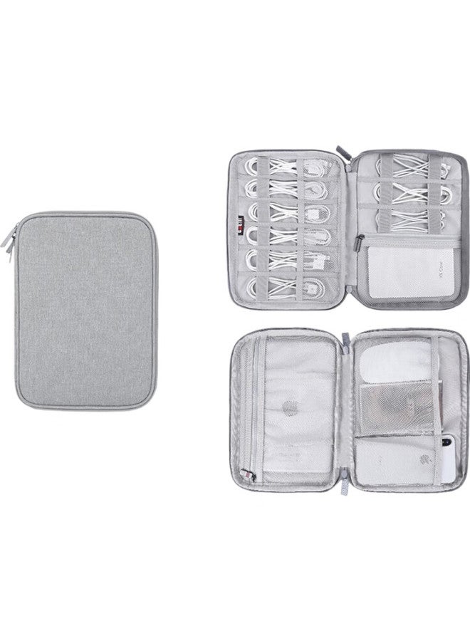 Bubm Earphone Data Cable Storage Pouch, Multi-Functional Digital Power Charger Case, Hard Drive Usb Flash Drive Travel Portable Organizer Bag, Small Double-Layer Disd-Myb - Image 2