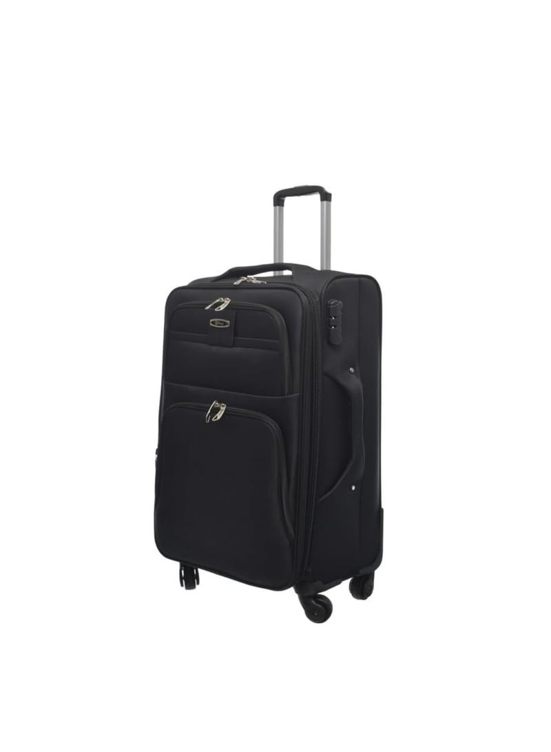 شنط سفر قماش بعجل مقاس 20-من قماش اكسفورد والبوليسترخامه متينه لتحمُّل قسوة السفر مع الحفاظ على مظهرها الأنيق