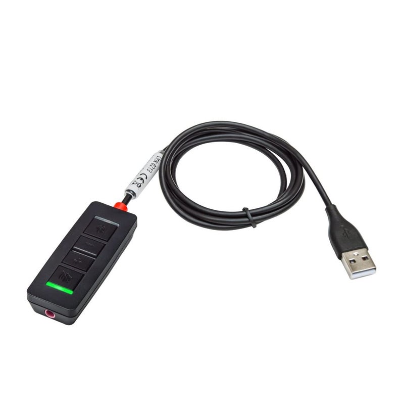daily headset 3.5 mm to USB Adapter Headset Headphone Cable 3.28 ft, Mic-Supported & Speaker Volume Up Down in-line for PC Laptop Computer - Image 5