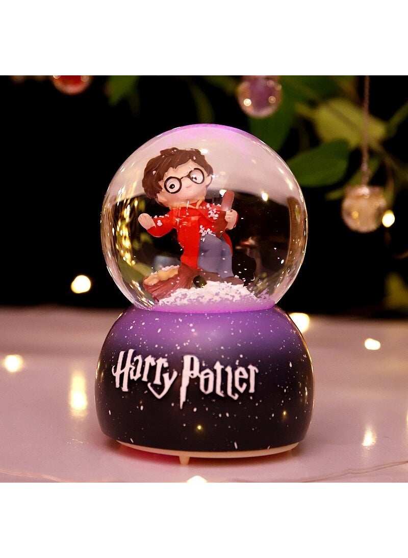 Keyfim Shop - Harry Potter Large Sprayed Lighted Musical Snow Globe - Image 1