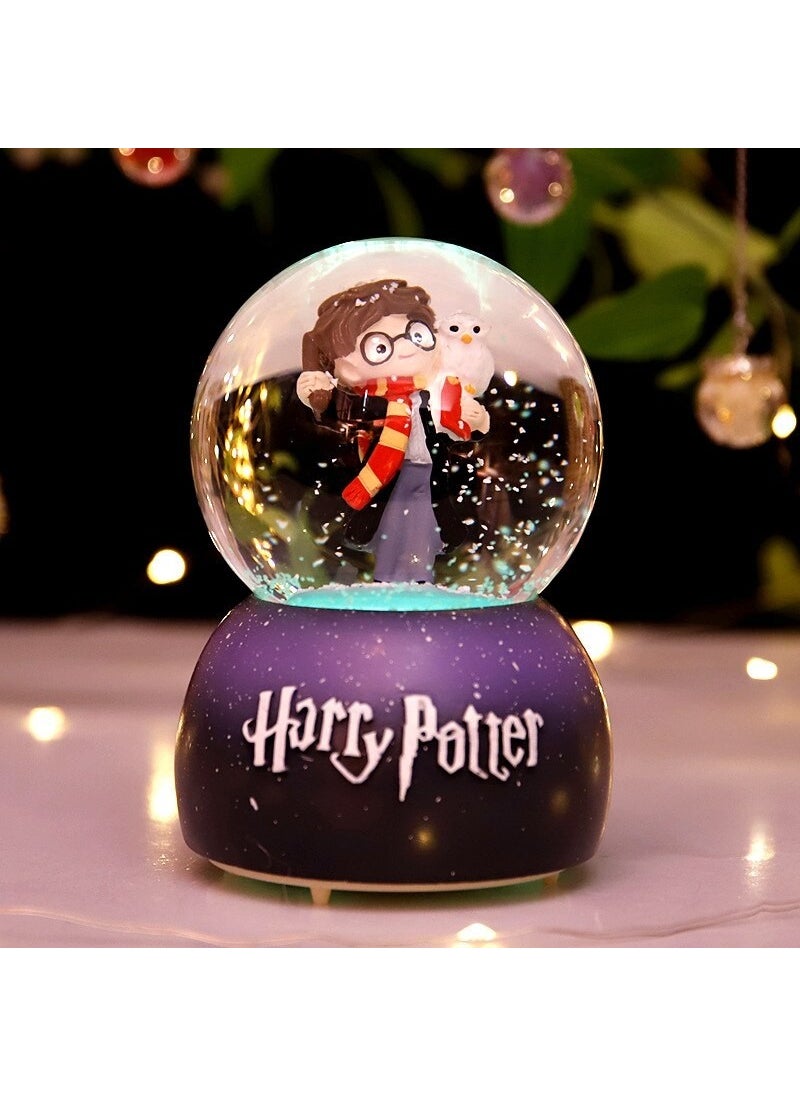 Keyfim Shop - Harry Potter Large Sprayed Lighted Musical Snow Globe - Image 1