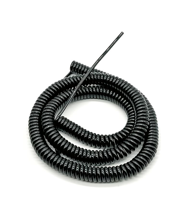 كابل حلزوني قابل للتمدد 22AWG ثنائي النواة أحمر أسود بطول 19.69 بوصة، سلك مرن قابل للتمدد للاستخدام الصناعي الثقيل - Image 4