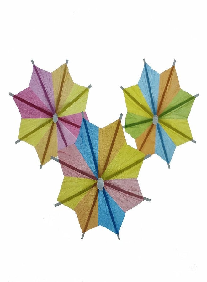 أن.سي 50 قطعة من مظلات ساكتوب ديكو الورقية، مظلات كوكتيل صيفية، زينة كب كيك بالفواكه، مستلزمات حفلات الشاطئ - Image 5