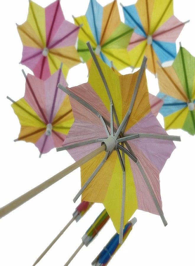 أن.سي 50 قطعة من مظلات ساكتوب ديكو الورقية، مظلات كوكتيل صيفية، زينة كب كيك بالفواكه، مستلزمات حفلات الشاطئ - Image 4