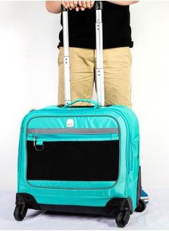 Wires Wires 4-Wheeled Kids Trolley School Bag with Lunch Bag + Pencil Case New Collection W24177 (Dimensions: 46x32x22cm)-Teal  - Image 3