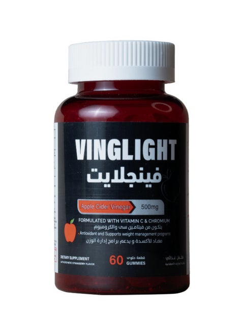 60 Gummies Vinglight Apple Cider Vinegar