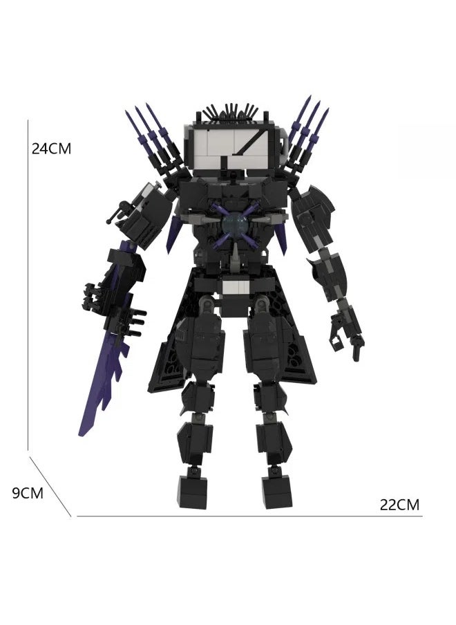 General War Damage Titan TV Personality Building Block Model Decoration Toy Children's Educational Game Accessories Assembled Game Gift for Family and friends  - Image 3