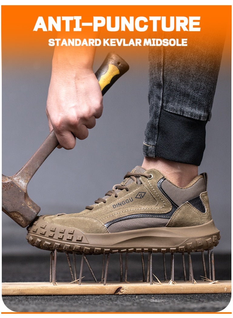 Steel Toe Shoes for Men Lightweight Safety Shoes Comfortable Puncture Proof Slip On Indestructible Work Shoes and Fashion Sneakers. - Image 5