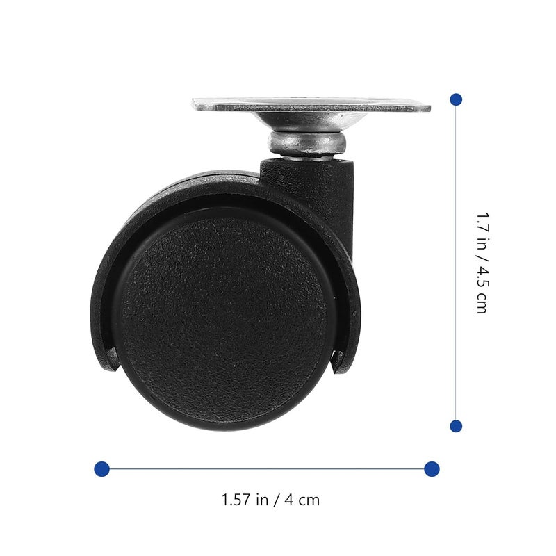 Heavy Duty 4 Inch Swivel Caster Wheels 10 Pack Without Brake For Furniture And Carts - Image 5