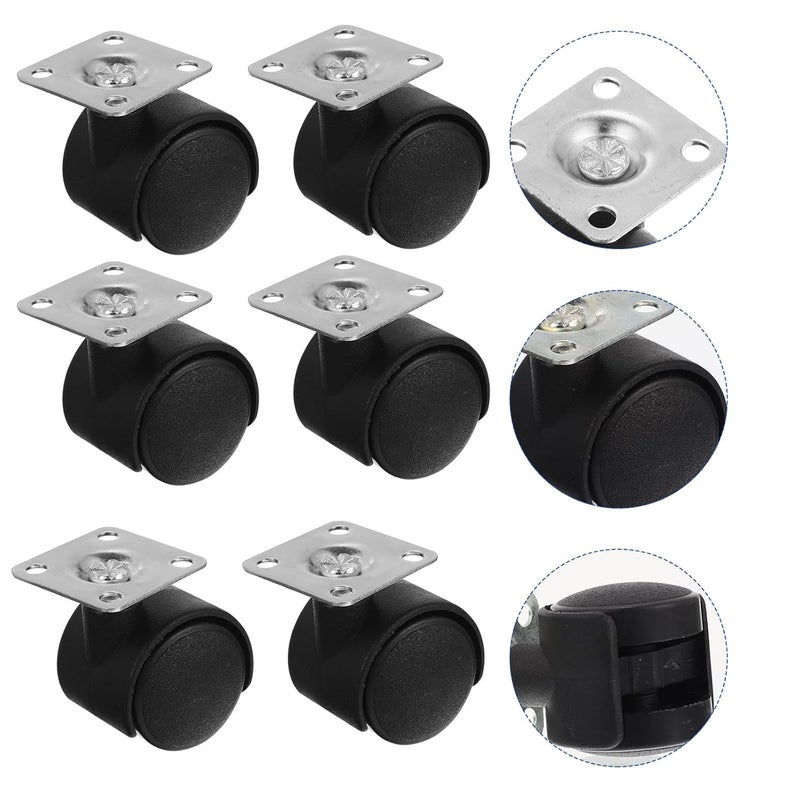 Heavy Duty 4 Inch Swivel Caster Wheels 10 Pack Without Brake For Furniture And Carts - Image 4