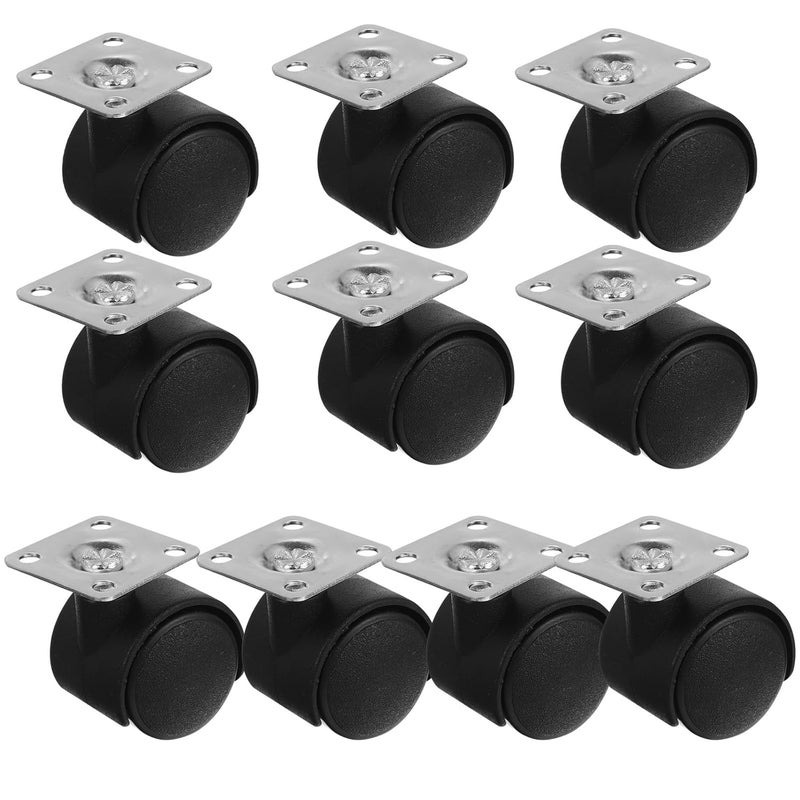 Heavy Duty 4 Inch Swivel Caster Wheels 10 Pack Without Brake For Furniture And Carts - Image 1