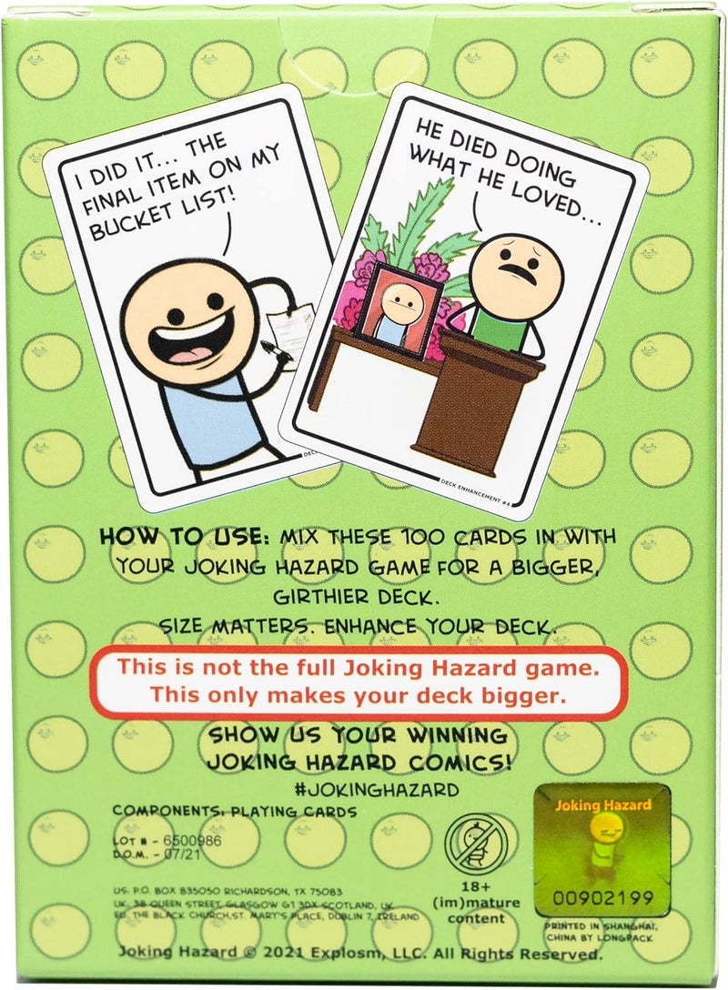 Joking Hazard Deck Enhancement #4 - The Fourth Expansion of Comic Building Card - Party Game by Cyanide and Happiness for 3-10 Players,Green - Image 2