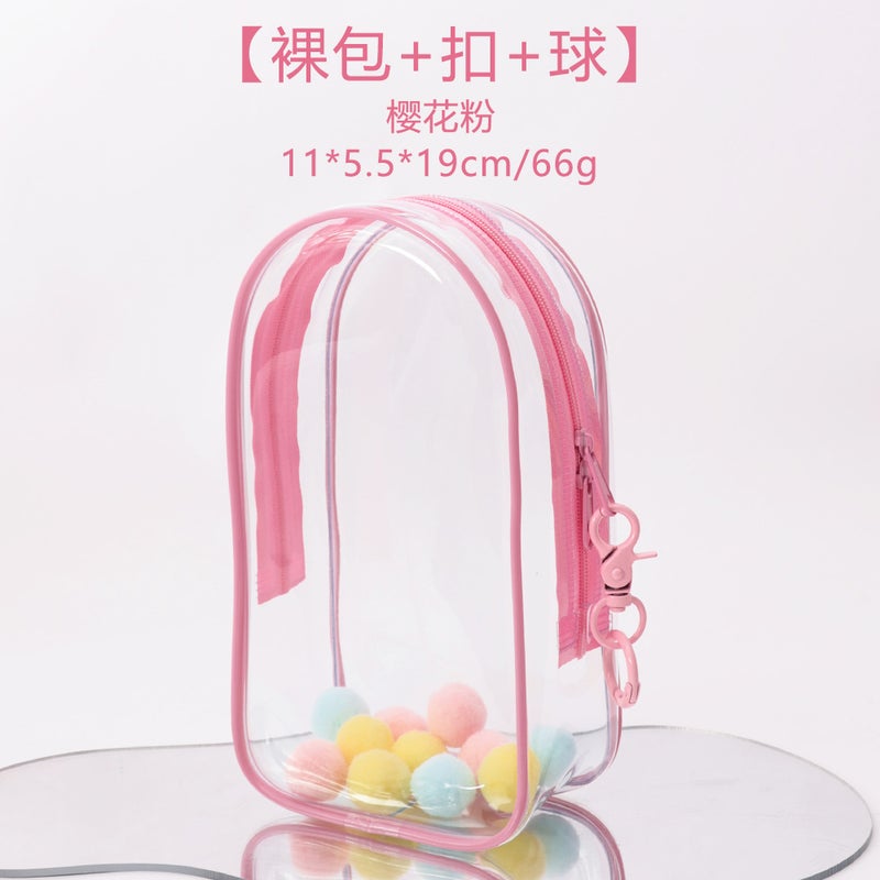 19Cm Fashionable Transparent Doll Baby Walking Bag Waterproof Pvc Blind Box Baby Bag Display Doll Bag Dustproof New Style - Image 1