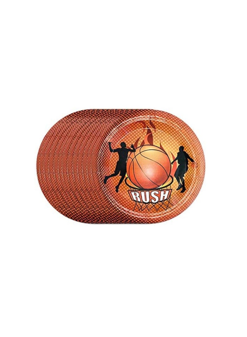 DUNISO Basketball Birthday Party Decoration, Birthday Party Supplies, Party Supplies Kit, Quality Decoration Paper Cups And Plates Tablecloth Decoration Set - Image 3