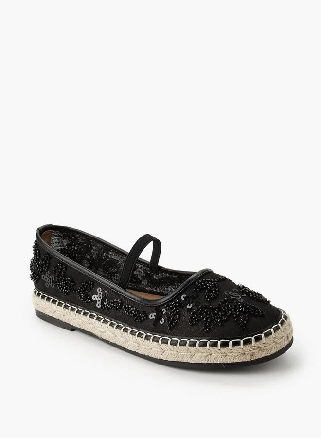 Celeste Women Sequin Embellished Ballerina Shoes