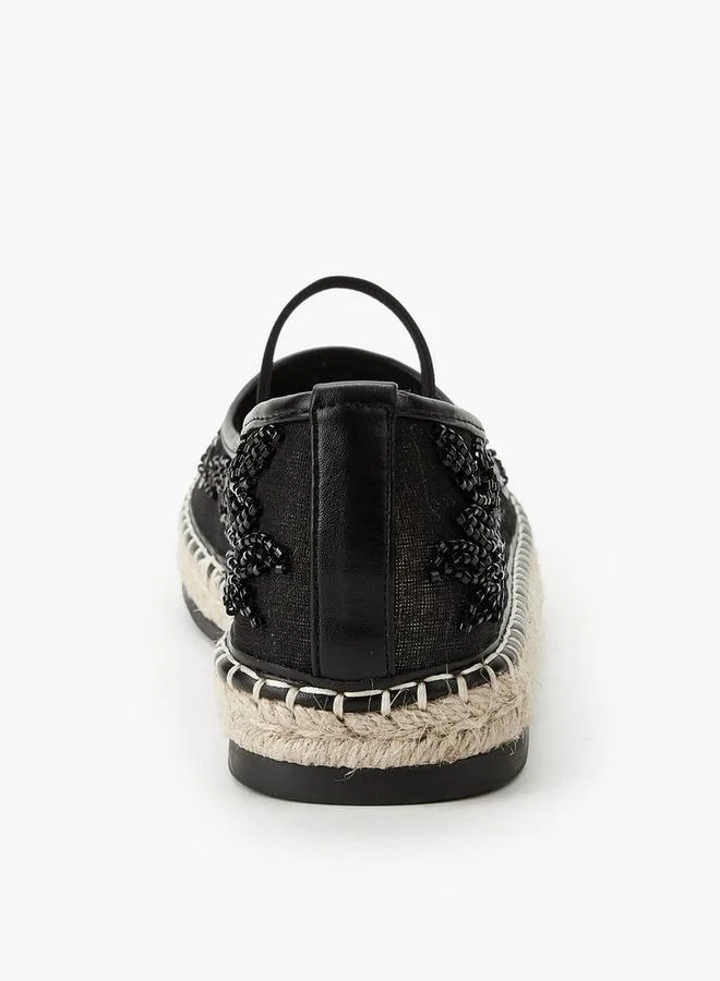 Celeste BLACK Women Sequin Embellished Ballerina Shoes for Women | Best Price UAE