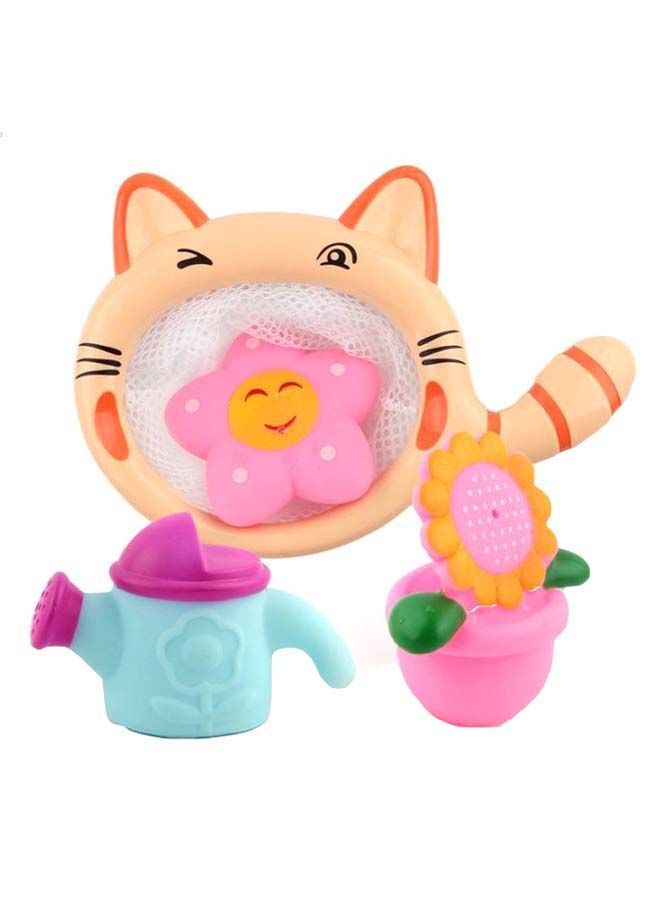 NIBEMINENT 4-Piece Bath Toy Set With Fishing Net