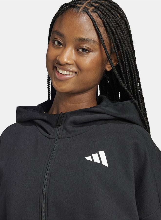 Adidas هودي بسحاب كامل بشعار صغير من فيوتشر أيكونز - Image 5