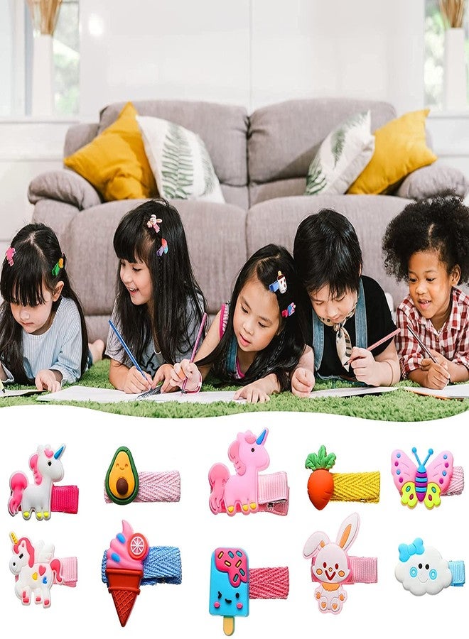 FAMEZA 10 pcs 1.8 Inches Baby Girls Ribbon Hair Bow Clips Printed Pattern Barrettes Hairpins Hair Accessories for Girl Teens Kids Babies Toddlers - Image 4