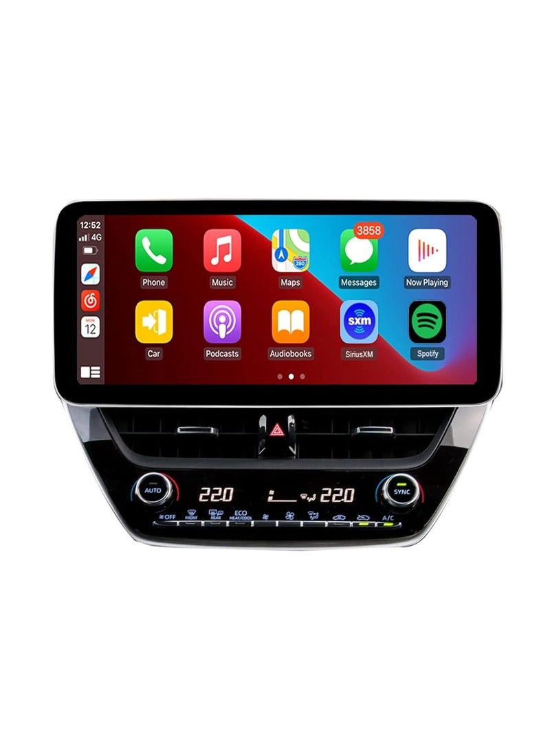 Raymos 12.3 inch Android GPS Naviagation Screen Support for Toyota Corolla 2018–2023  with  Apple Carplay Android Auto with Fast Interface Including 4G WiFi USB QLED ( 1280x720 ) - Image 1