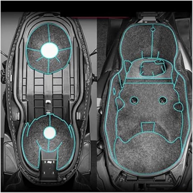 DEMULAX Motorcycle Rear Trunk Cargo Liner Protector