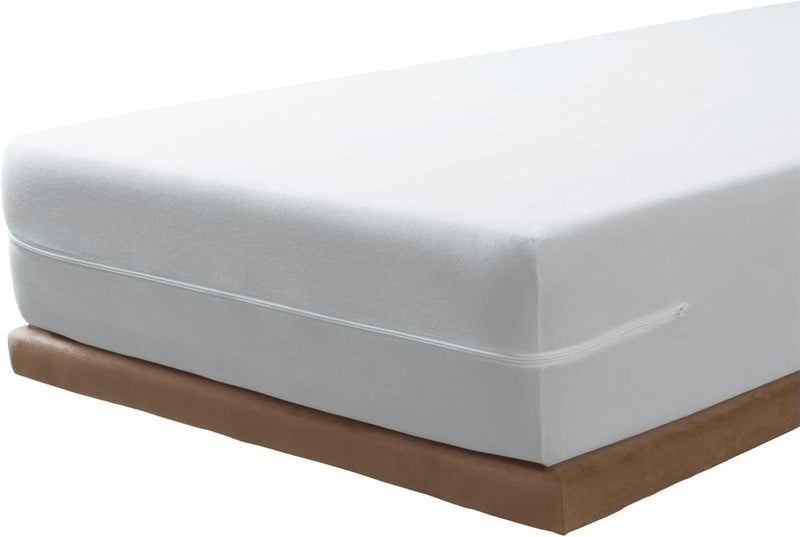 Savel Renovates Elastic Mattress, Terry Terry Terry 100% Cotton – White, 135 x 190/200 cm | Mattress Protector | Mattress Protector | Full Mattress Cover – Available in Various Sizes - Image 1