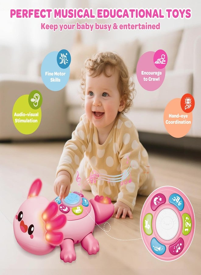 Letapapa Baby Toys 6 to 12 Months, Light Up Tummy Time Toy for 12-18 Months, Crawling Axolotl Early Educational Musical Toy with Light, Christmas Birthday Gifts for Infant Baby 6-12 Month 1 2 Year Old - Image 4
