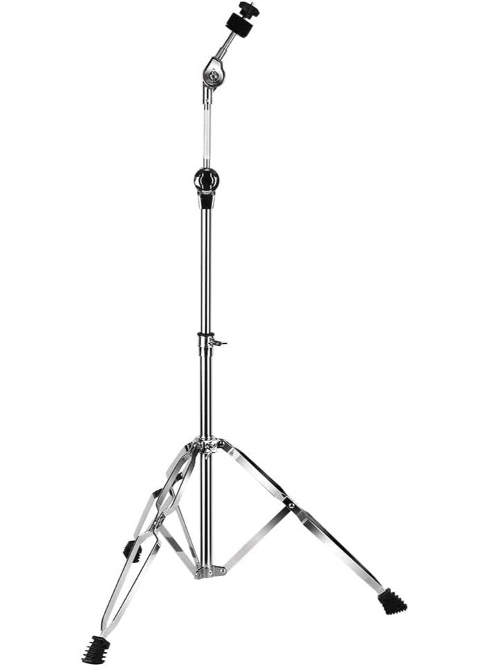 YOUWE7 Boom Cymbal Stand, Adjustable Cymbal Stand for Drum Hardware Percussion Mount Holder Gear Set Drum Hardware Set for Mounting Crash, Ride, Splash Cymbals, Double Braced Legs with Rubber Feet - Image 5