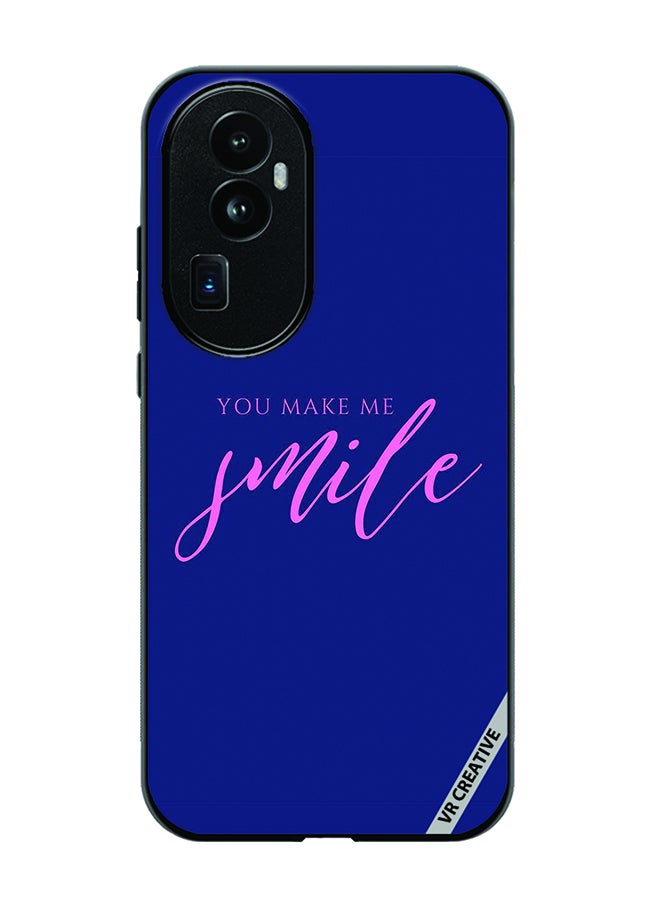 VR CREATIVE Protective Case Cover For Oppo Reno 10 Pro Plus You Make Me Smile Design Multicolour - Image 1