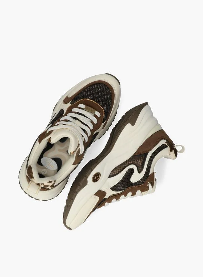 Mexx BROWN Women Lace-Up Sneakers for Women | Best Price UAE
