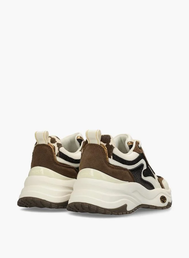 Mexx BROWN Women Lace-Up Sneakers for Women | Best Price UAE
