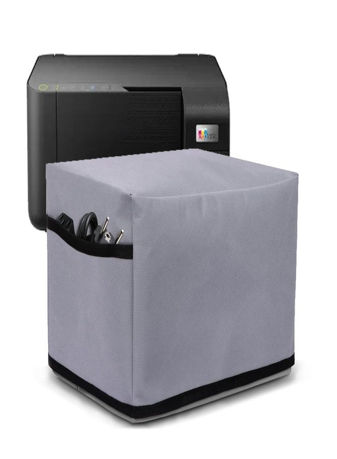 Crasome Dust & Water Proof Printer Cover for Epson EcoTank L3252 / L3250 / L3211 / L3260 / L3210 (Grey) - Image 1