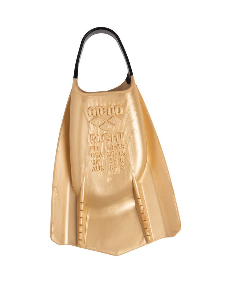 Arena Unisex Adult 50th Anniversary Powerfin Pro II Training Fins for Swimming Silicone Short Blade Open Heel Left/Right Custom Design, Size 7.5-9 - Image 3