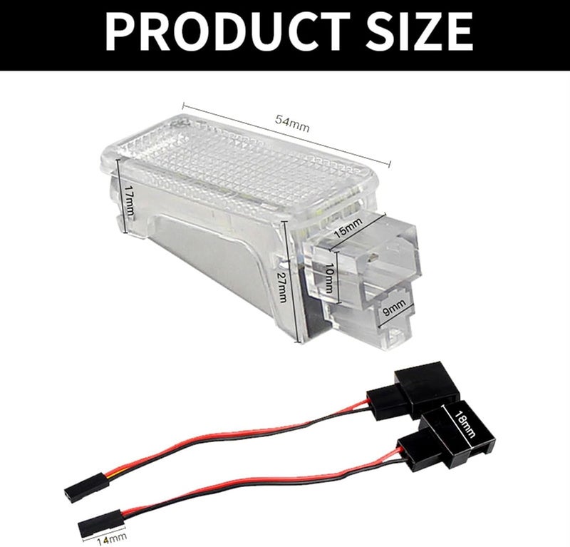 QASULER Car LED Courtesy Light Set - Image 2