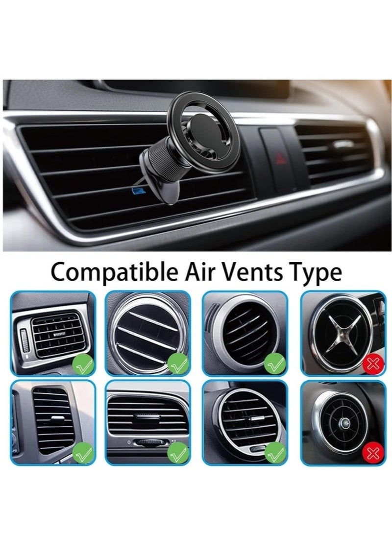 Bukela Magsafe Car Holder, Car Phone Magnet Air Vent Magnetic Car Mobile Holder Rotatable Car Mount Fit, car mobile holder magnetic, mobile holder car, mobile stand for car, phone holder car - Image 4