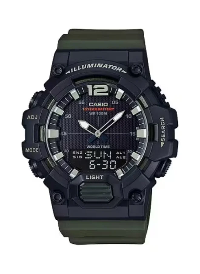 كاسيو Men's Resin Analog-Digital Watch HDC-700-3A - 48.8 mm
