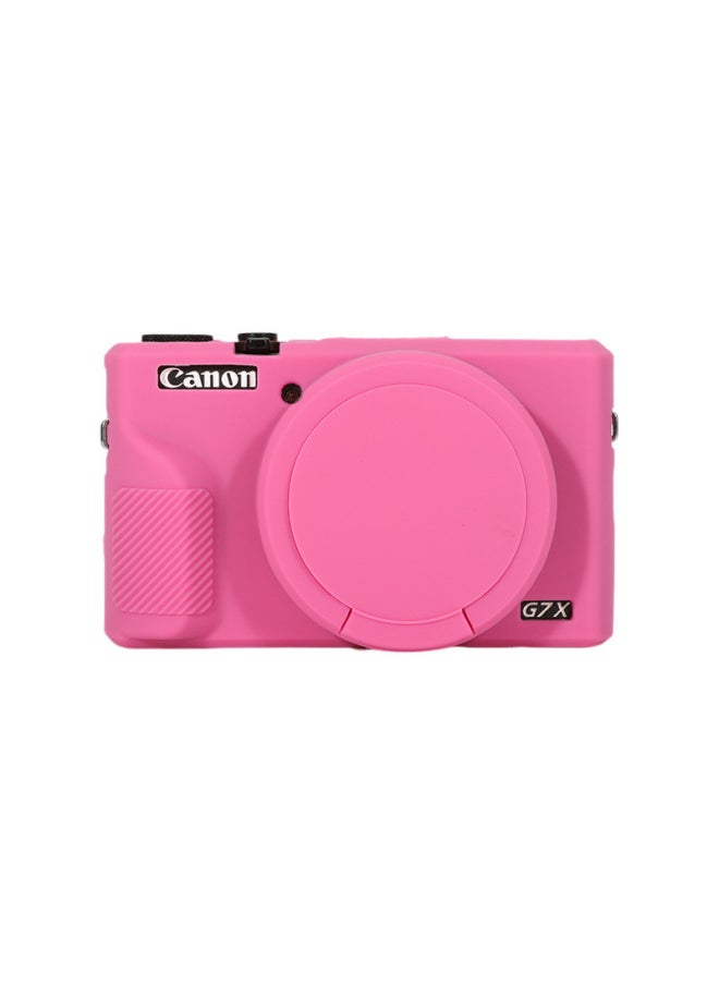 Generic Suitable For Canon G7XMarkIII Camera Silicone Protective Cover G7X3 Protective Cover Camera Bag Soft Case Anti-drop-Color:G7x3 Rubber Sleeve Pink  - Image 4