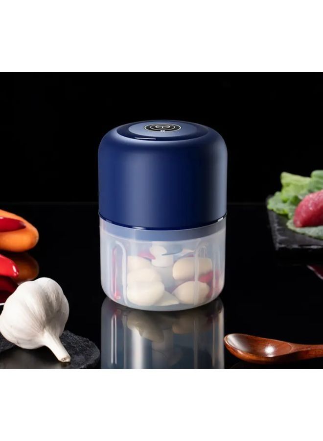 Electric Mini Garlic Chopper Wireless Food Processor Portable Mincer and Masher and Blender for Seasoning Spice Vegetable Fruit Meat  - Image 5