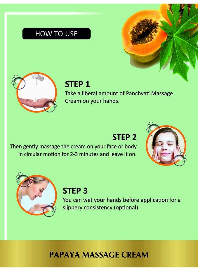Panchvati Herbals Papaya Massage Cream 800 Ml  - Image 5
