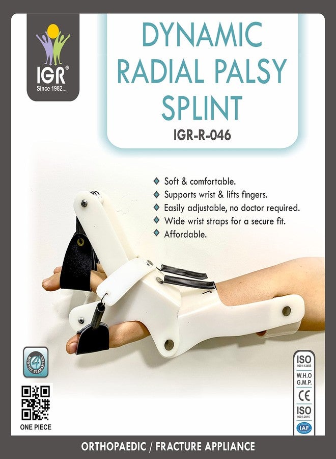 IGR جبيرة IGR الديناميكية لشلل العصب الكعبري | يمين ويسار (متعددة الاستخدامات) | جبيرة ديناميكية لرفع الأصابع مع مساعدة على تمديدها | شلل العصب الكعبري | علاج طبيعي للأصابع والمعصم | تقويم العظام لشلل العصب الكعبري، والتعافي من السكتة الدماغية | جبيرة يد ديناميكية مع تمديد الأصابع | صغير (وزن 40-55 كجم) - Image 2