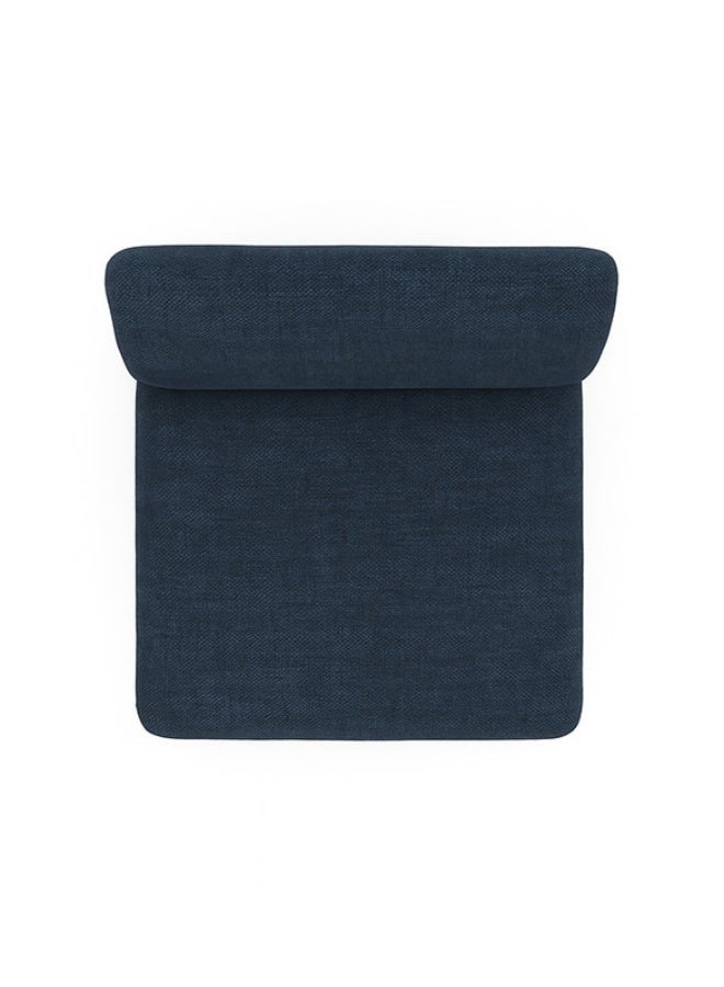YI ONE Single-Seater Armless Sofa – Modern Blue Fabric Reception Chair with Steel Frame & High-Density Foam for Office, Lounge & Home Use – Comfortable No-Arm Waiting Room Chair (73 x 69 x 75 cm - Image 3
