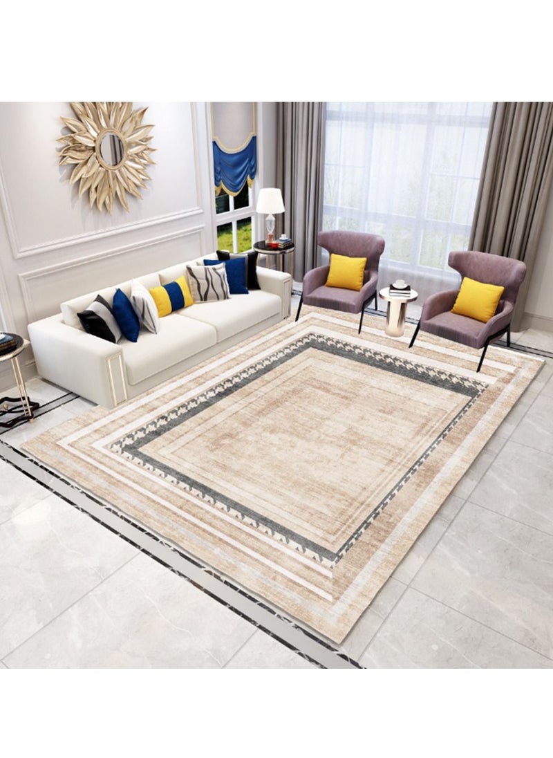 Sharpdo Modern Area Rugs Simple Short Pile Carpet Living Room Bedroom Rug Anti Slip Floor Carpet Home Decor 200*300CM  - Image 1